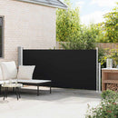 sammenrullelig sidemarkise 140x300 cm sort