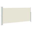 sammenrullelig sidemarkise 140 x 300 cm cremefarvet