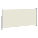 sammenrullelig sidemarkise 140 x 300 cm cremefarvet
