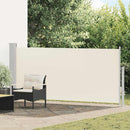 sammenrullelig sidemarkise 140 x 300 cm cremefarvet