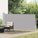 sammenrullelig sidemarkise 140 x 300 cm grå