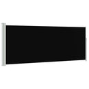 sammenrullelig sidemarkise 120 x 300 cm sort