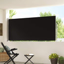 sammenrullelig sidemarkise 117x300 cm sort