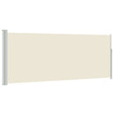 sammenrullelig sidemarkise 120x300 cm cremefarvet