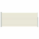 sammenrullelig sidemarkise 120x300 cm cremefarvet