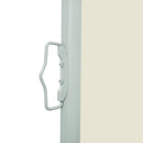 sammenrullelig sidemarkise 120x300 cm cremefarvet