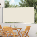 sammenrullelig sidemarkise 117x300 cm cremefarvet