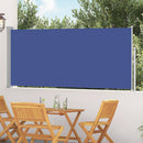 sammenrullelig sidemarkise 117x300 cm blå