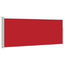sammenrullelig sidemarkise 117x300 cm rød
