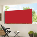 sammenrullelig sidemarkise 117x300 cm rød