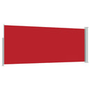 sammenrullelig sidemarkise 120 x 300 cm rød