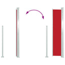 sammenrullelig sidemarkise 120 x 300 cm rød