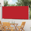 sammenrullelig sidemarkise 117x300 cm rød