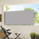 sammenrullelig sidemarkise 117x300 cm grå