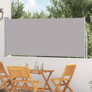 sammenrullelig sidemarkise 117x300 cm grå