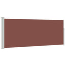 sammenrullelig sidemarkise 117x300 cm brun