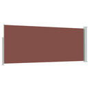 sammenrullelig sidemarkise 120x300 cm brun