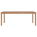 havebord 200x100x77 cm massivt teaktræ