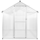 drivhus 302x190x195 cm 11,19 m³ aluminium