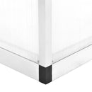 drivhus 421x190x195 cm 15,6 m³ aluminium