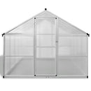 drivhus 481x250x195 cm 23,44 m³ aluminium