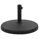 parasolfod rund polyresin 19 kg sort