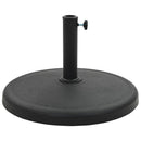 parasolfod rund polyresin 19 kg sort