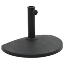 parasolfod rund polyresin 9 kg sort