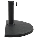 parasolfod rund polyresin 9 kg sort