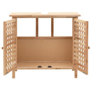 underskab 66x29x61 cm massivt valnøddetræ