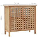 underskab 66x29x61 cm massivt valnøddetræ