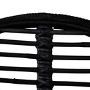 spisebordsstole 6 stk. naturligt rattan sort