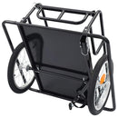 cykelanhænger 130x73x48,5 cm stål sort