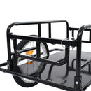 cykelanhænger 130x73x48,5 cm stål sort