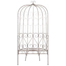 havebænk 95 cm jern antik brun