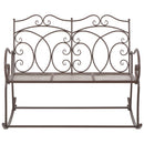 havebænk 104 cm jern antik brun