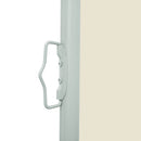 sammenrullelig sidemarkise 160 x 500 cm cremefarvet