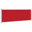 sammenrullelig sidemarkise 160 x 500 cm rød