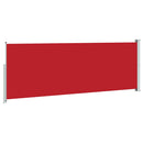 sammenrullelig sidemarkise 160 x 500 cm rød