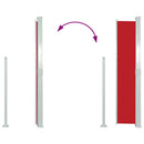 sammenrullelig sidemarkise 160 x 500 cm rød