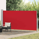 sammenrullelig sidemarkise 160 x 500 cm rød