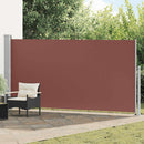 sammenrullelig sidemarkise 160 x 500 cm brun