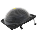soldrevet poolopvarmer 75 x 75 x 36 cm HDPE aluminium