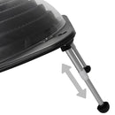 soldrevet poolopvarmer 75 x 75 x 36 cm HDPE aluminium