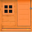 hønsehus 170x81x110 cm massivt fyrre- og grantræ