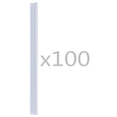 fastgørelsesstrips til hegn 100 stk. PVC transparent