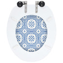 toiletsæde med soft close-låg MDF porcelændesign