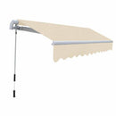 foldemarkise manuel betjening 300 cm cremefarvet