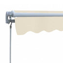 foldemarkise manuel betjening 300 cm cremefarvet