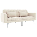 sovesofa stof cremefarvet
